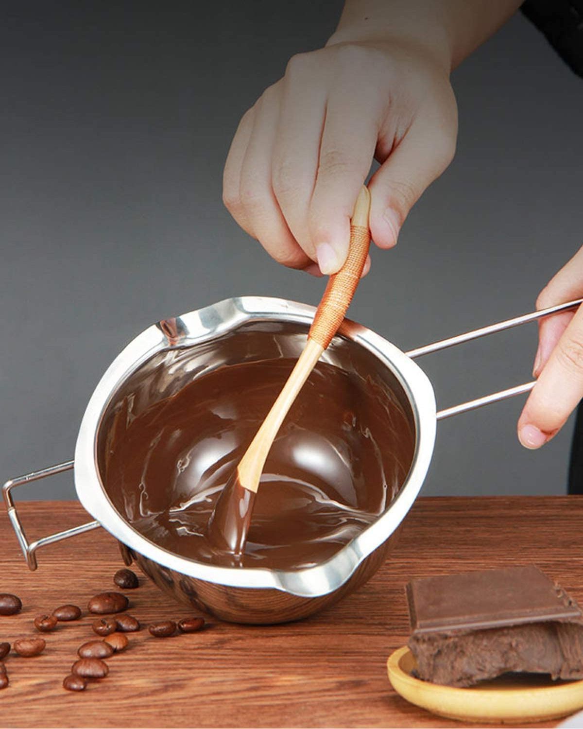 Stainless Steel Double Boiler Pot for Melting Chocolate, Candy and Candle Making