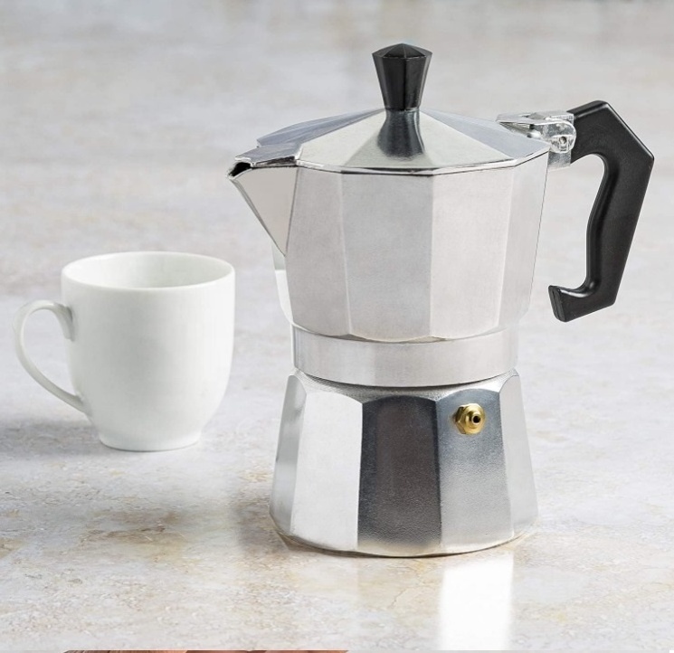 italiana cafetera mokapot set stovetop high quality induction italian stove top aluminum mocha espresso coffee maker moka pot