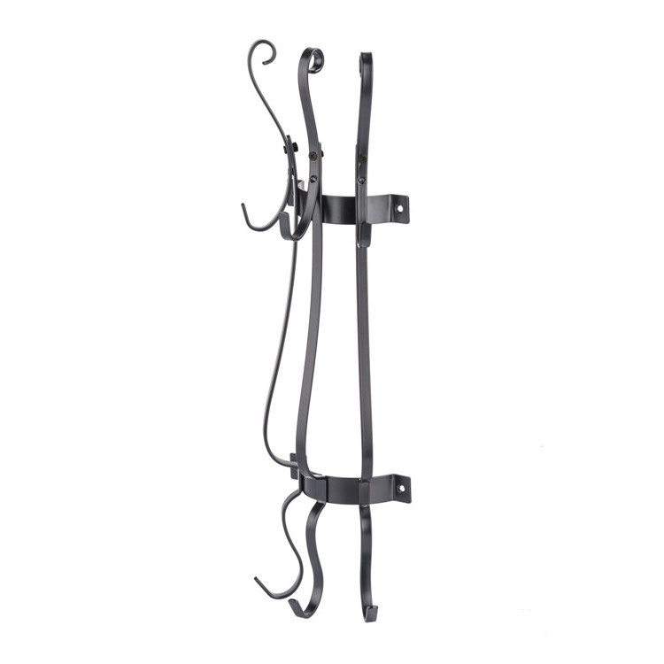 Heavy Duty Black Coat Hook Rack Hanger Metal Wall Mount Clothes Wall Hooks & Coat Racks For Hanging Clothes With Wheels