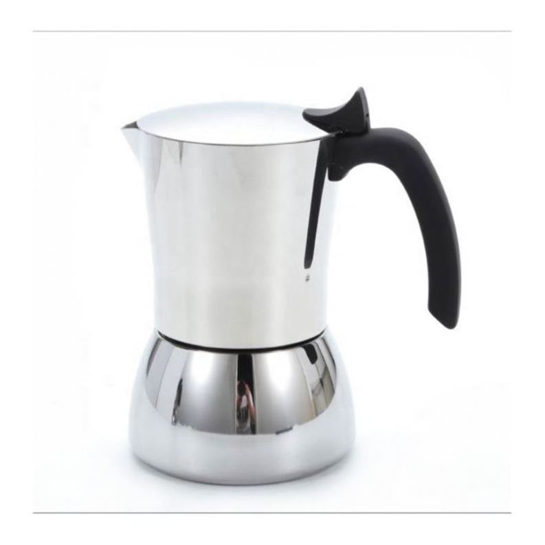 Stovetop Espresso Maker Stainless Steel Italian Coffee Maker Moka Pot Induction-Capable Coffee Machine Cafe Percolator Maker