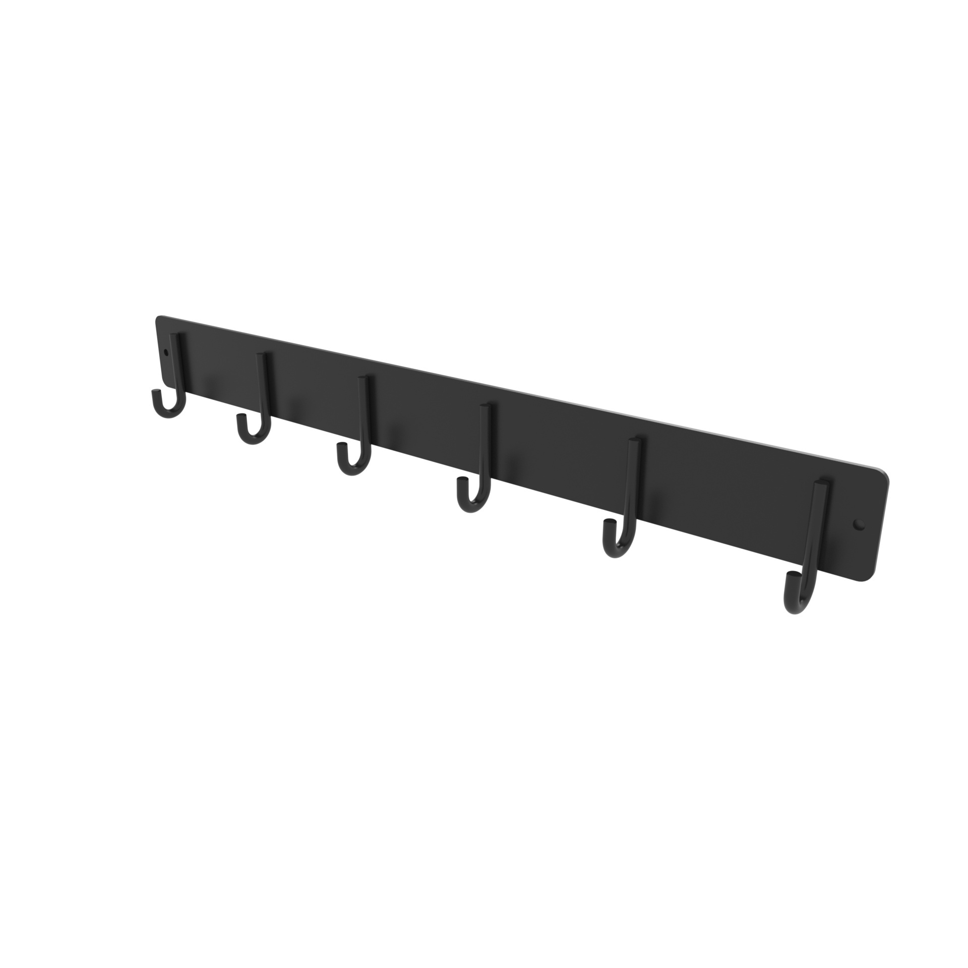 Bathroom Toilet Sanitary Accessory Wall Mounted Black Clothes Storage Hooks Stainless Steel Rust Proof Towel Coat Row Hook