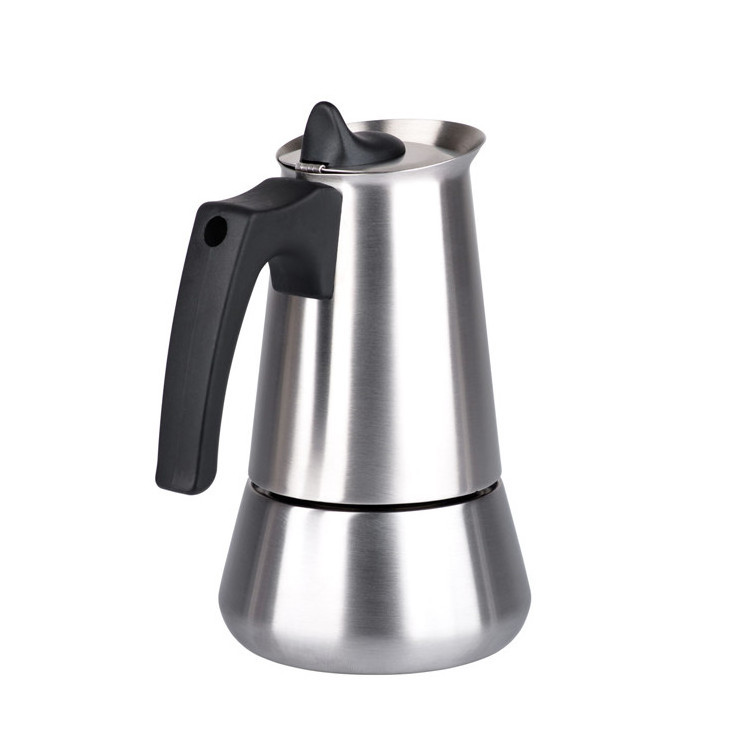 Moka Pot Espresso Stovetop Espresso Coffee Maker 2/4/6/9 Cup Italian Coffee Maker Stainless Steel Metal Minimalist Mini Vacuum