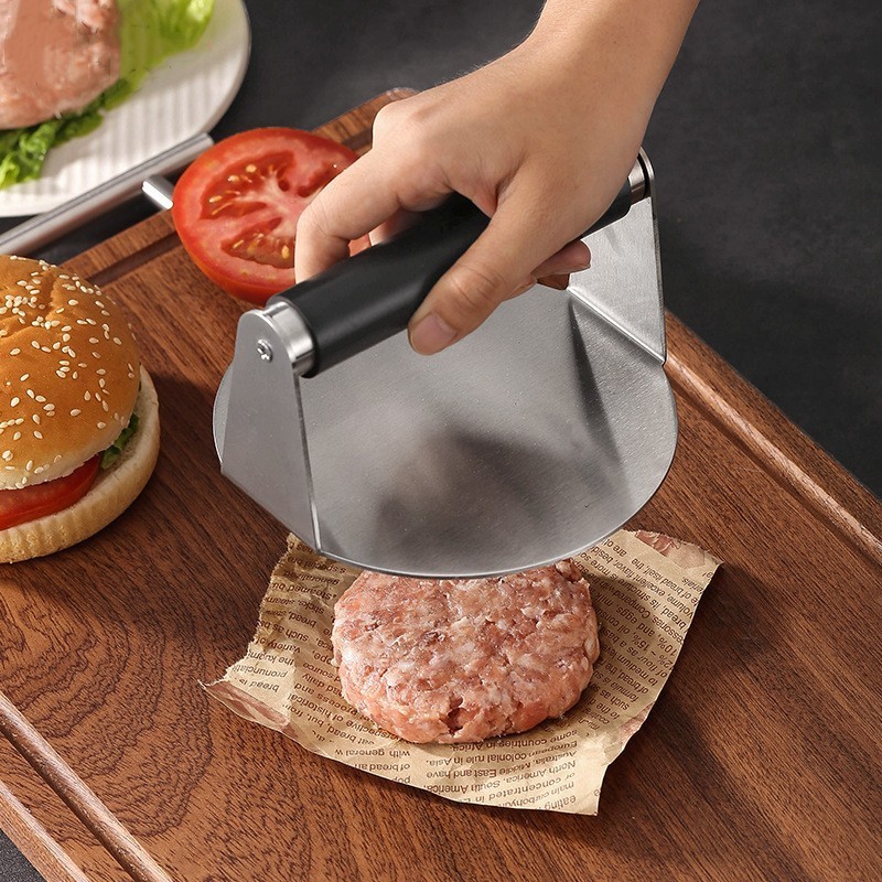 Shape square 304 Stainless Steel Burger Smasher Hamburger Meat Presser Burger Smasher