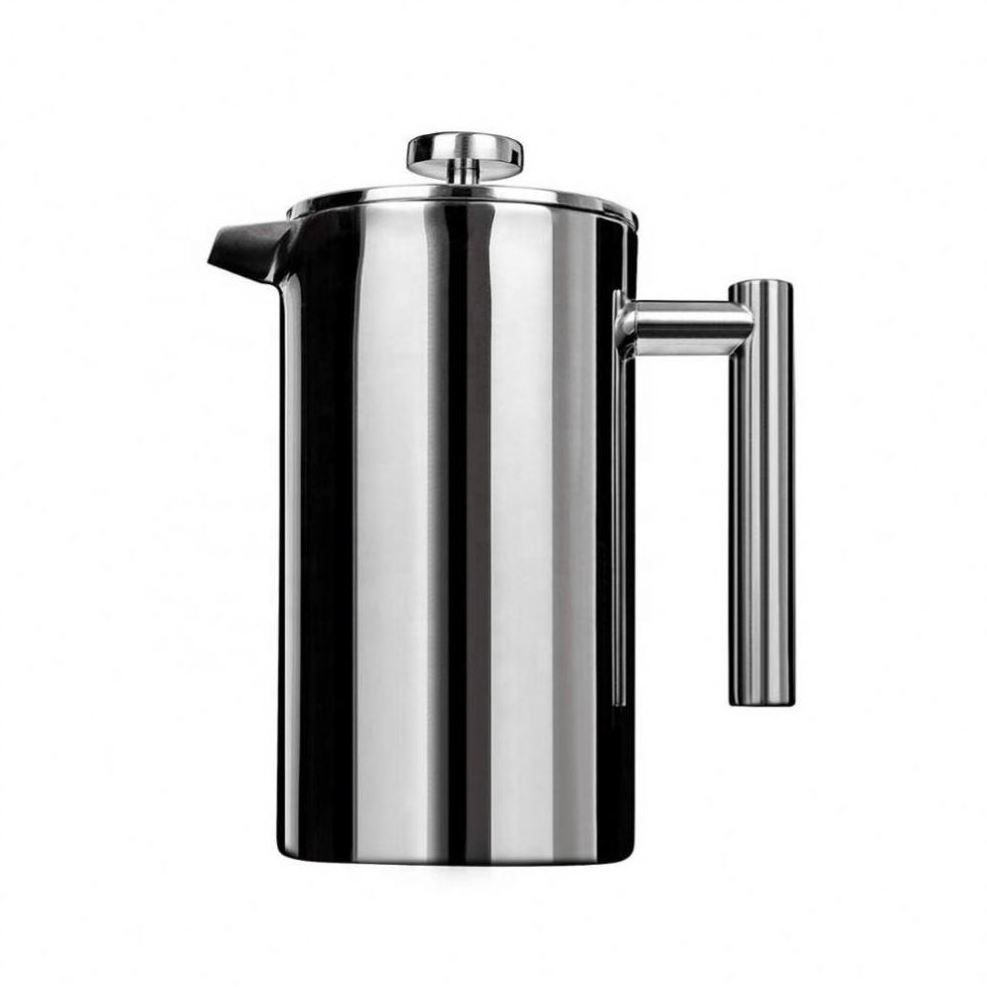 French Press Coffee Maker 304 Grade Stainless Steel Insulated Coffee Press with 4-Level Filtration Systems