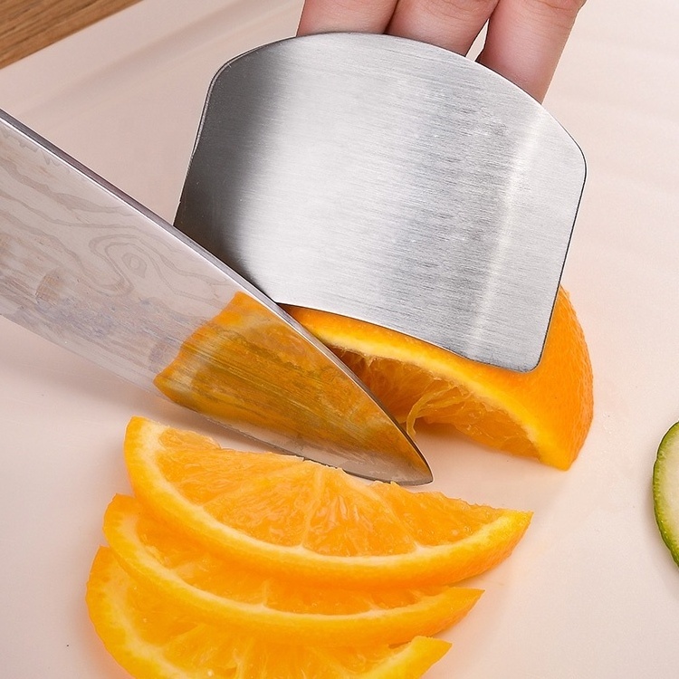 Kitchen Accessories Cut Vegetable Hand Guard Stainless Steel Finger Cutting Protector Stainless Steel Finger Guard