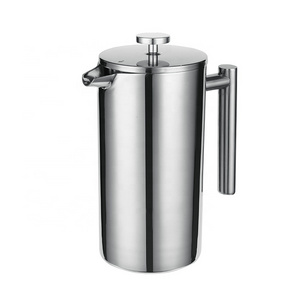 Rust proof french coffee press camping stainless steel 304 french coffee maker press