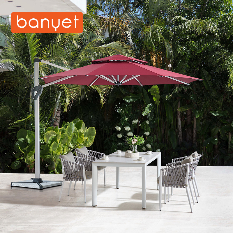 Unique Design Outdoor Modern Versatile Sun Umbrella Villa Garden Premium Quality Waterproof Umbrella Pool Windproof Parasols