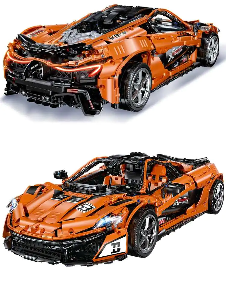 MOC 3307pcs P1 Racing XQ1001 Sport Car Bricks Speed Racer Vehicle Model Toy Gifts For Children Kids Building Blocks Sets