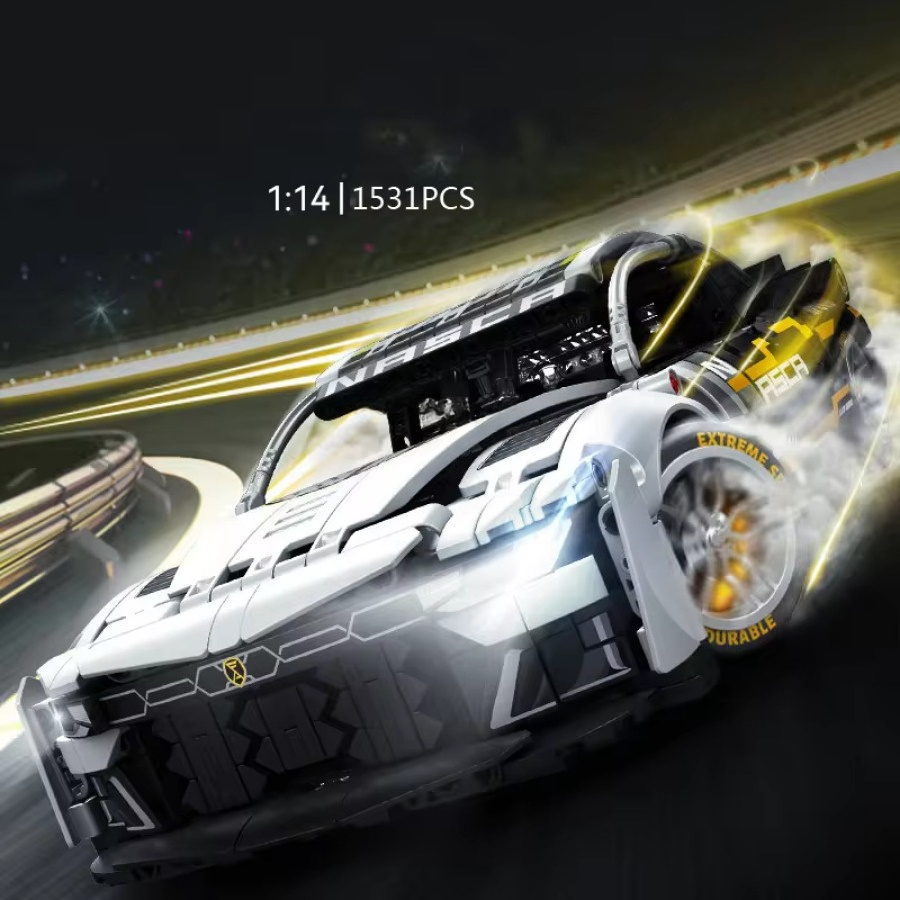 Sembo Technical America Rc Super Sport Car Camaroes Model Radio 2.4G Remote Control Vehicle Brick Toy Building Block Sets