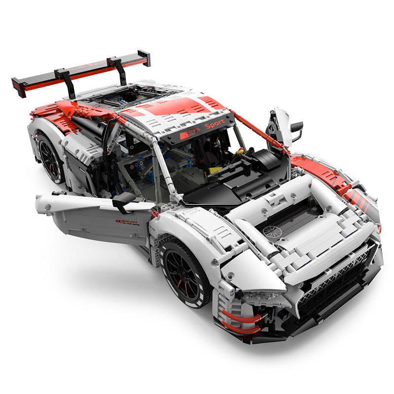 HOT 99310 99300 1:8  R8 LMS gT-3 Blocks Car Technical Assemble RC Toys 99300 Model 3322pcs/set MOC Building Block