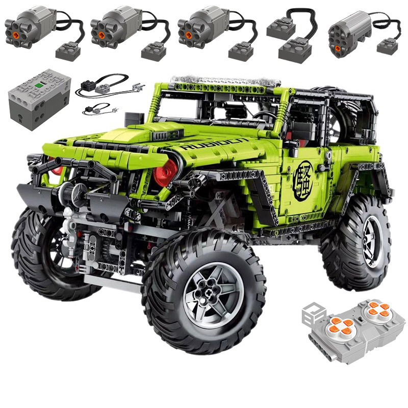 in stock J902 2343+pcs/set Technic Rubicon Wrangler SUV Motor Power Speed Off-road Building Blocks Bricks Kids Christmas Gifts