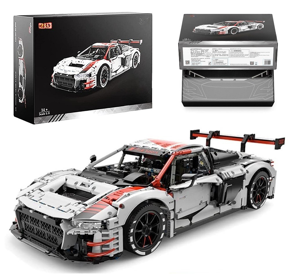 HOT 99310 99300 1:8  R8 LMS gT-3 Blocks Car Technical Assemble RC Toys 99300 Model 3322pcs/set MOC Building Block