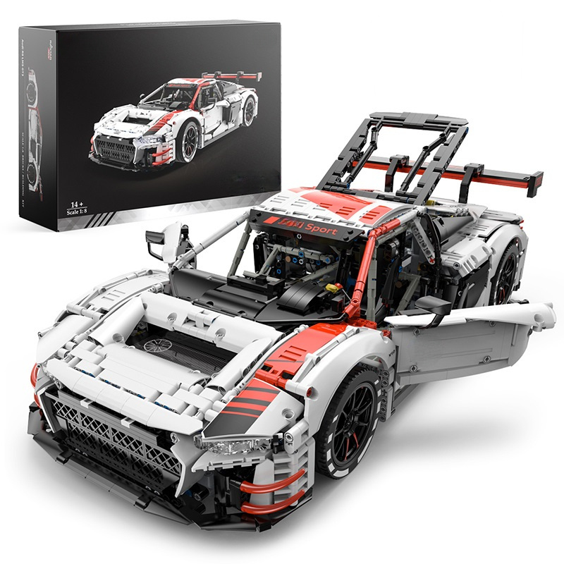 HOT 99310 99300 1:8  R8 LMS gT-3 Blocks Car Technical Assemble RC Toys 99300 Model 3322pcs/set MOC Building Block