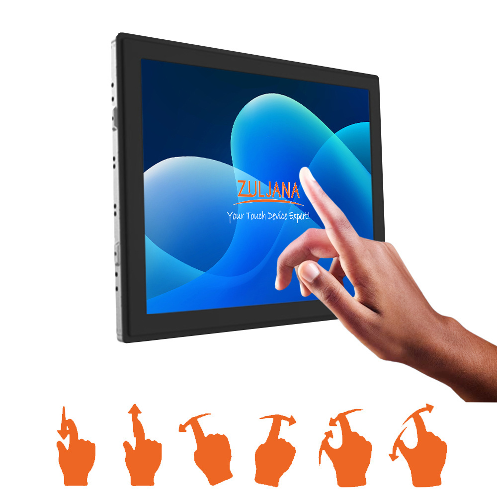 High Quality 15, 17, 19 inch LCD Industrial Open Frame Capacitive Touch Screen Monitor