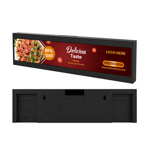 19" Ultra Wide Stretched Bar LCD Digital Signage Displays Advertising Shelf Android Screens with OEM/ODM Support