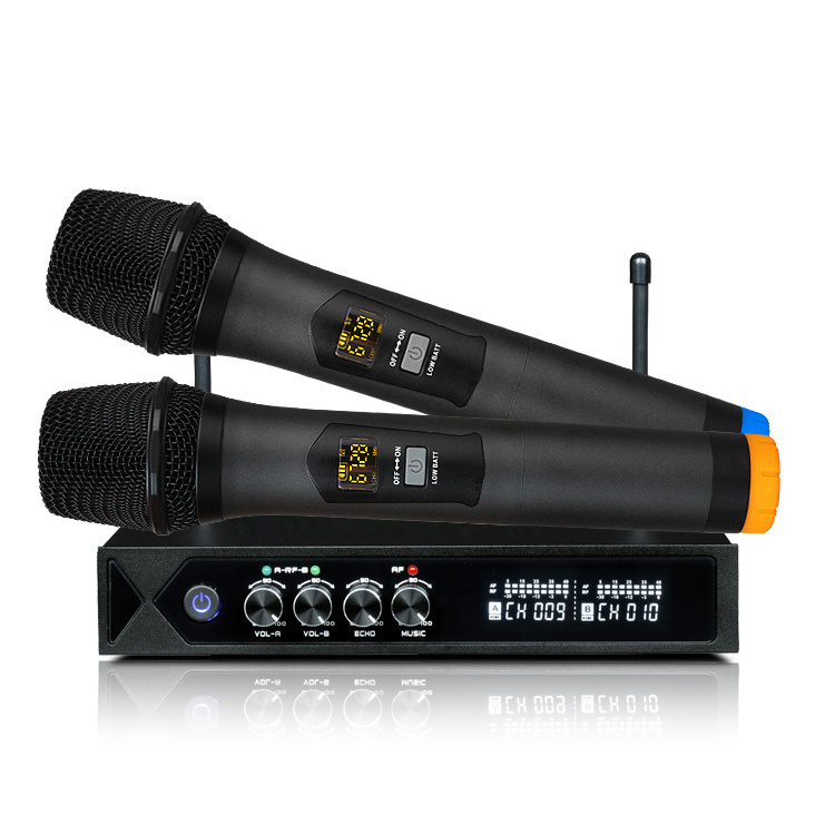 Microphone Karaoke S-9 Dual Wireless Microphone Android TV Box Microphone