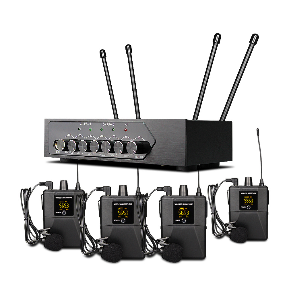 s1400 live performance BT wireless UHF handheld 4 channel microphone