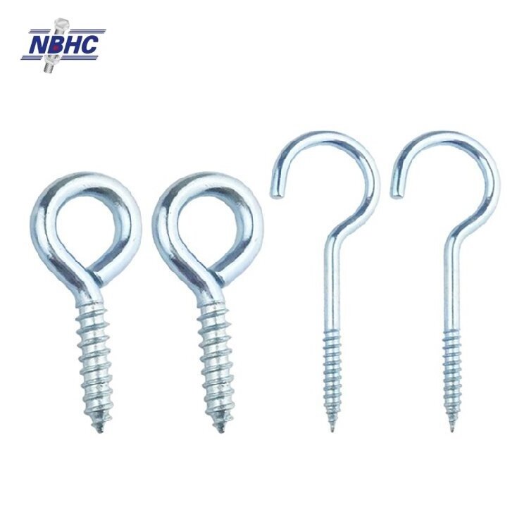 NBHC031SC Gate Hook with one Eye Screw, Closed-End C/O/L Type Screw With Hook