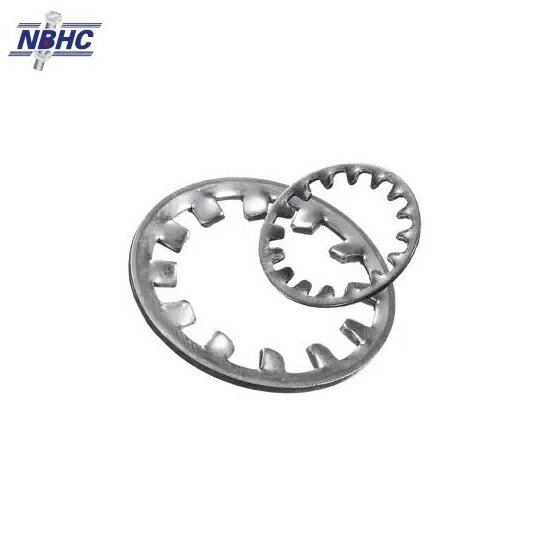 NBHC005WA DIN 6797 DIN 6798 serrated stop gasket toothed washers external internal tooth lock washer