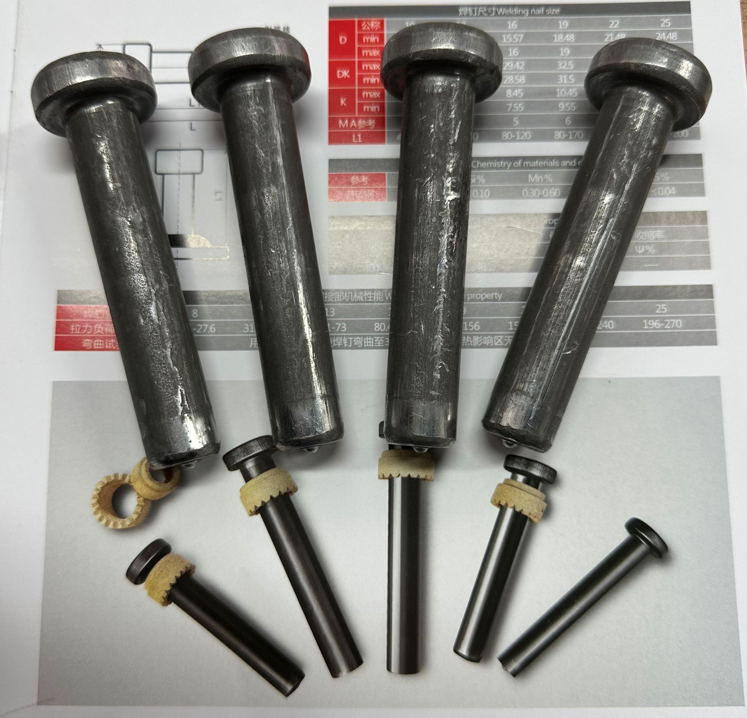 NBHC013BO Welding stud Bolt with ceramic ferrule for steel structure Head Self Clinching stud bolt shear studs