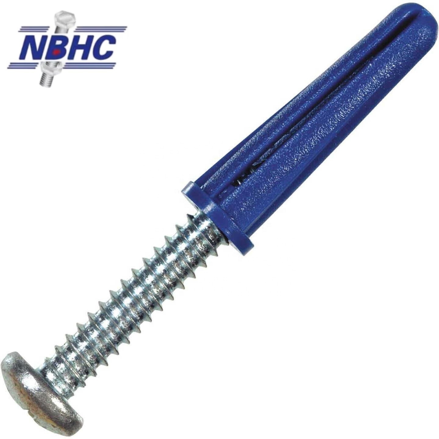 NBHC025AN Made in China Customized Drywall Expansion Anchors Blue Conical  Anchor plastic wall plugs plastic anchor