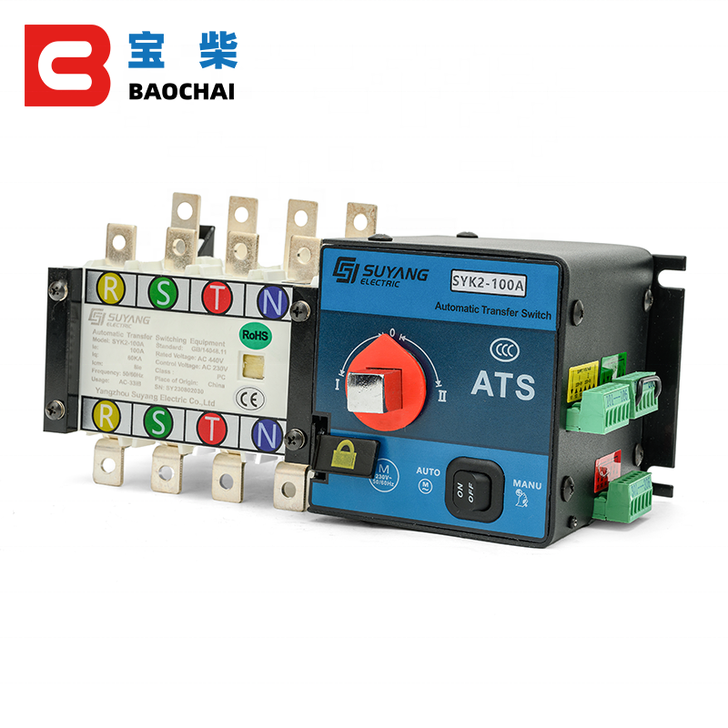 New SYK2 100A 2P 4P Dual Power Ats Automatic Transfer Switch, for Diesel Generator