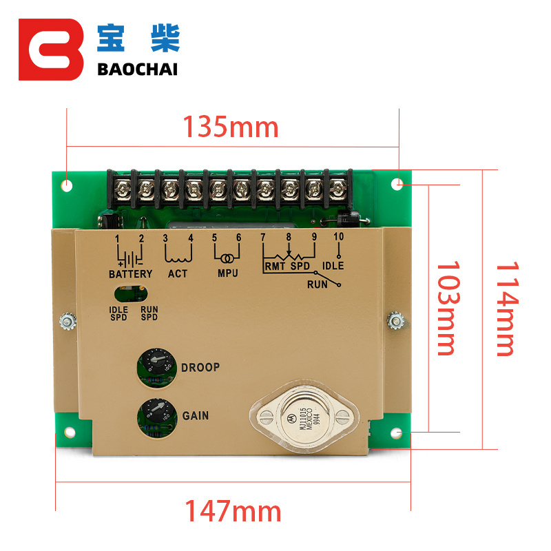 Generator Speed Governor Board Durable Speed controller 4913988-BI 3037359