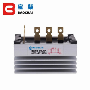 Generator Spare Part 1000V Rectifier Module SQL40A Aluminum Heatsink Three Phase Diode Bridge Electroplating Rectifier