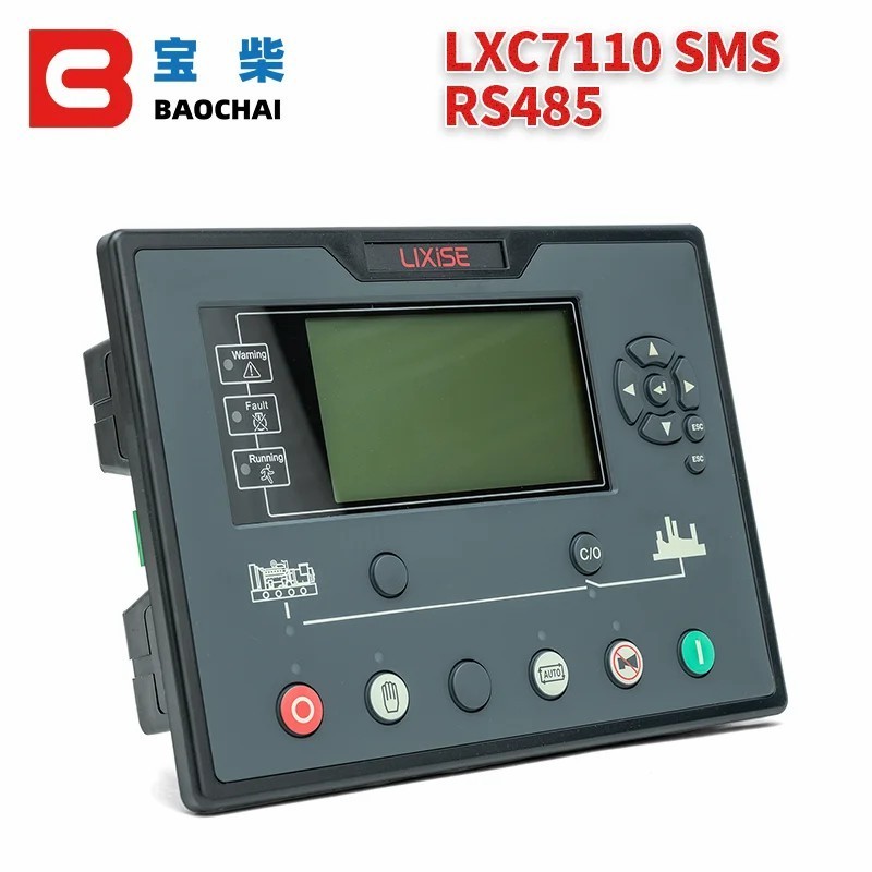 LXC7110 Lixise Generator Spare Parts Control Unit Module Accessories with LCD Display SMS RS485 30A Genset Controller Panel