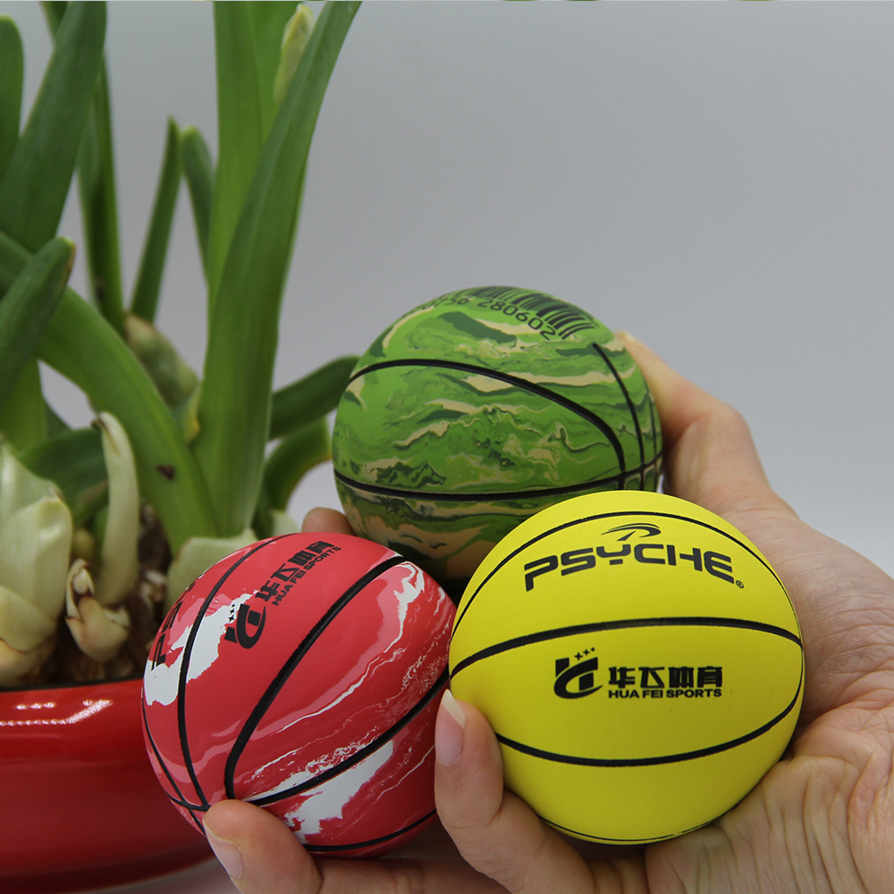 Custom Colorful Dog Pet Training Rubber Toy Ball Kids Baby High Bouncing Mini Basketball Game Balls