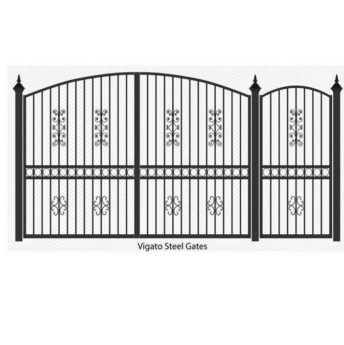 single wrought iron gate / simple wrought iron gate / iron gate designs