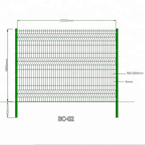 Cheap Price gradil hot sale Decorative 3D Curved Welded Wire Mesh Fence panel For garden fence