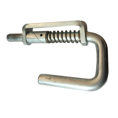 Zinc coated galvanized cattle crush gate spring slam catch latch