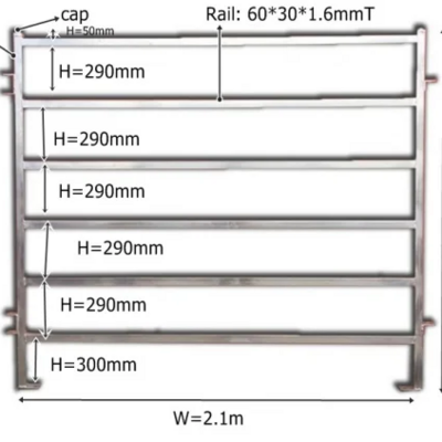 High Quality Field Yard Horse Goat Sheep Corral Farm Fence Panels Cattle Fence panel on Farm