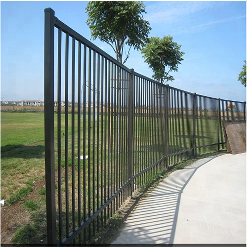 Cheap Modern Metal fence galvanized Picket Wrought Iron Fence Panels Steel Fence