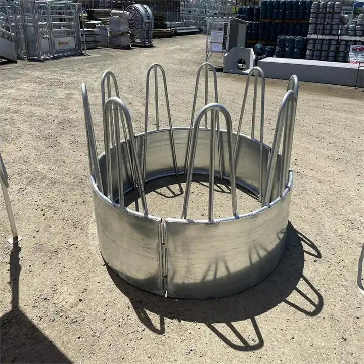 1.2m galvanized horse cattle corral livestock hay feeder trough