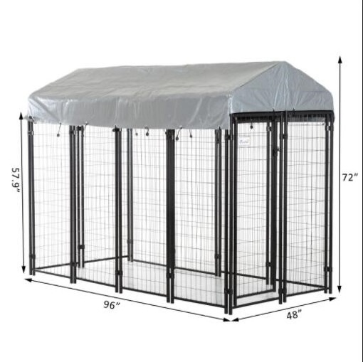 heavy duty modular 6x10 outside welded wire metal mesh extra large outdoor house pet cage dog kennels and run for sale