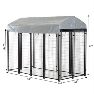 heavy duty modular 6x10 outside welded wire metal mesh extra large outdoor house pet cage dog kennels and run for sale