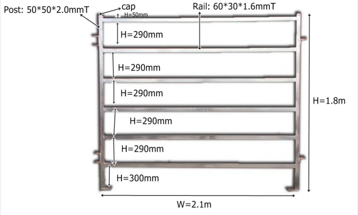 12 ft Portable Heavy Duty Galvanized Metal Round Pen Cattle Corral Livestock Farm Cattle Fence Panels