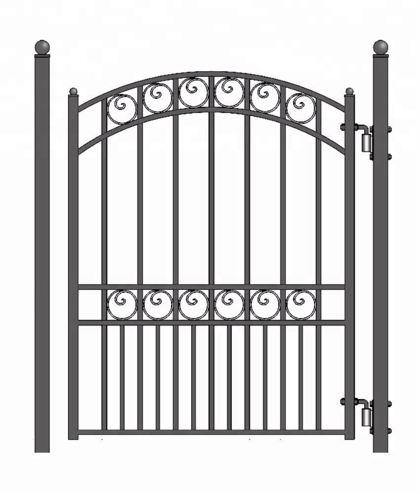 small iron gate / outdoor iron gate / backyard iron gate