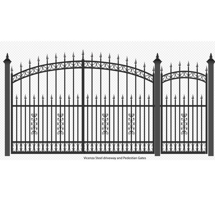 single wrought iron gate / simple wrought iron gate / iron gate designs