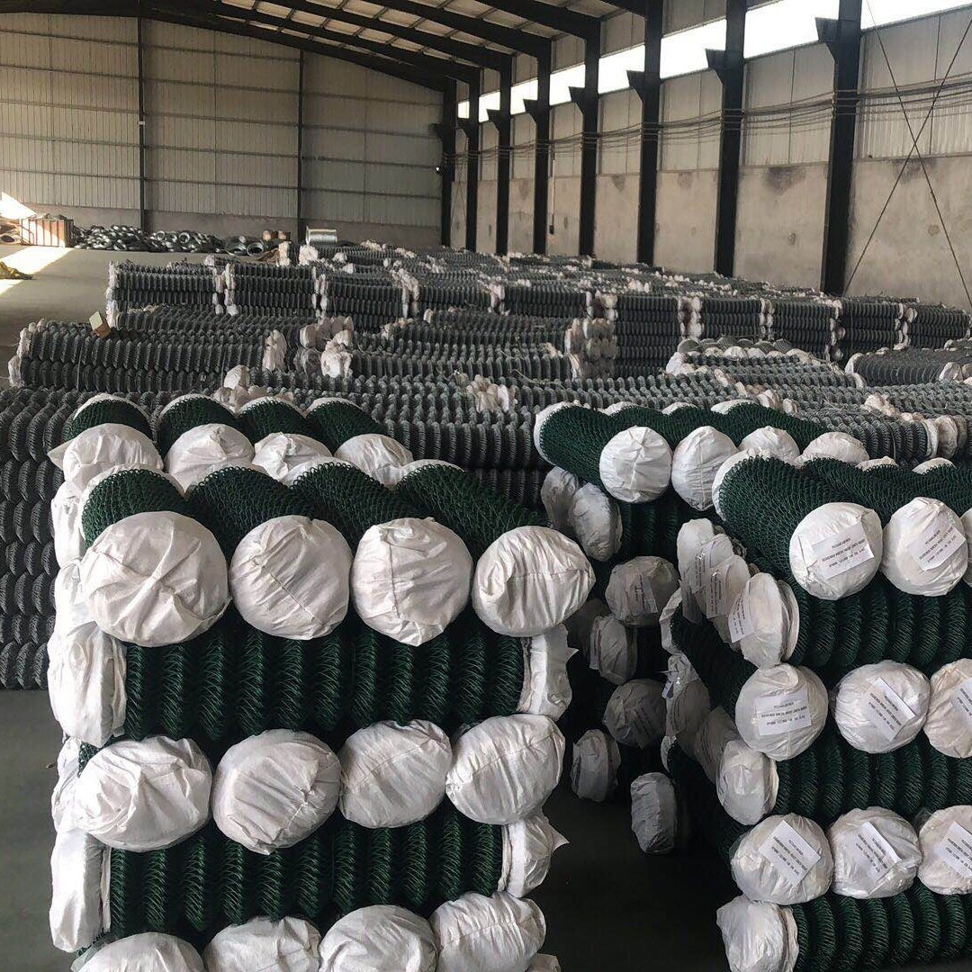 galvanized and pvc chain link fence rolls chain link mesh diamond wire mesh Factory Game Fence Farm fence diamond netting