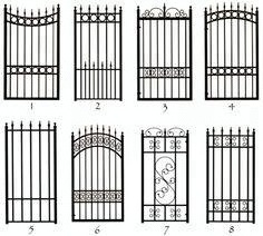 small iron gate / outdoor iron gate / backyard iron gate