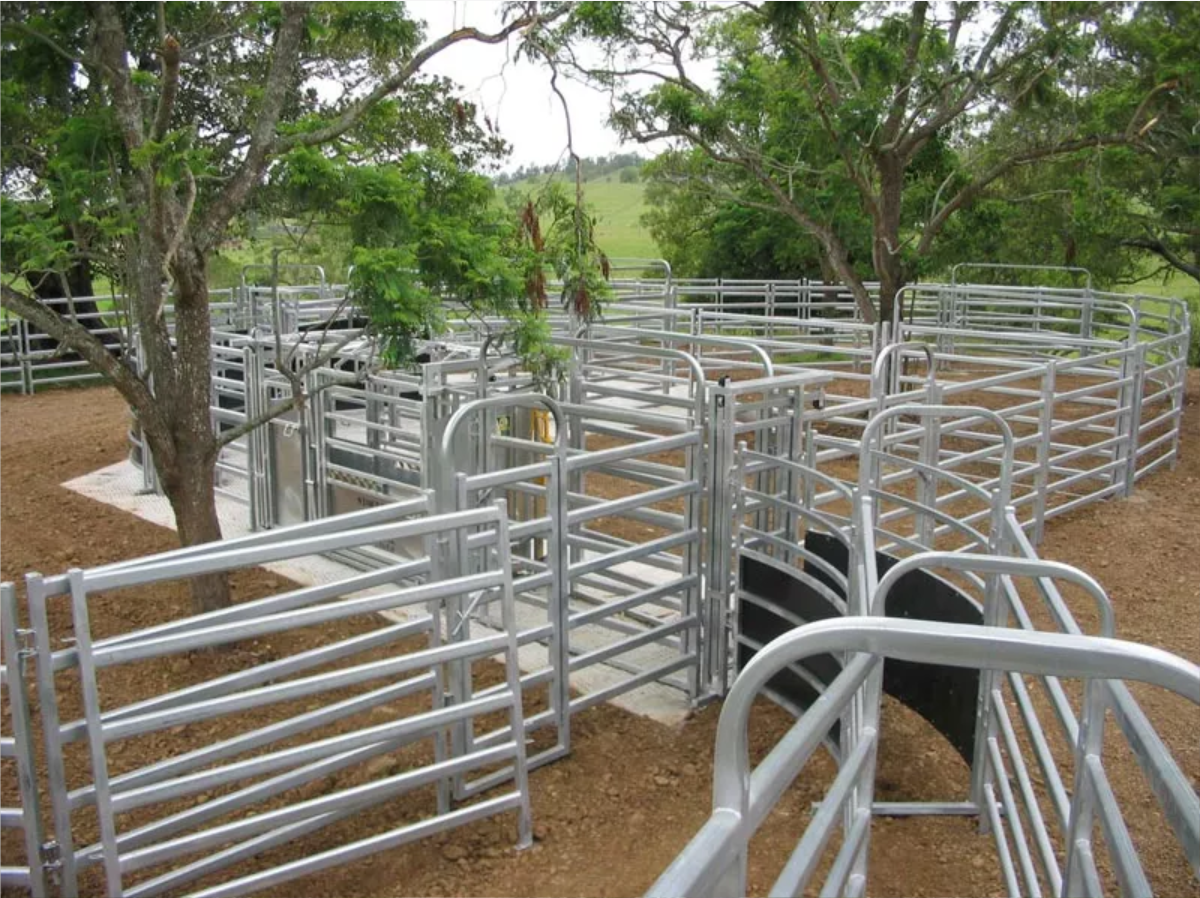 12 ft Portable Heavy Duty Galvanized Metal Round Pen Cattle Corral Livestock Farm Cattle Fence Panels