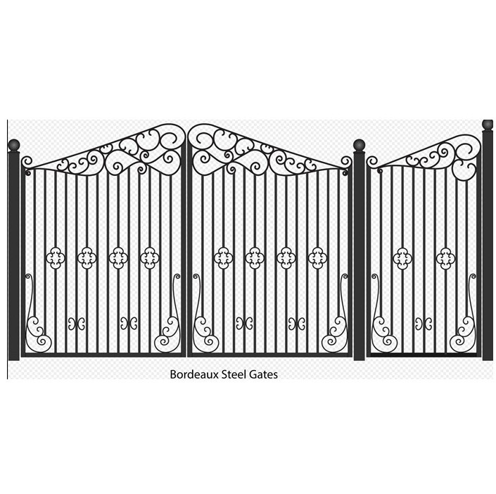 single wrought iron gate / simple wrought iron gate / iron gate designs