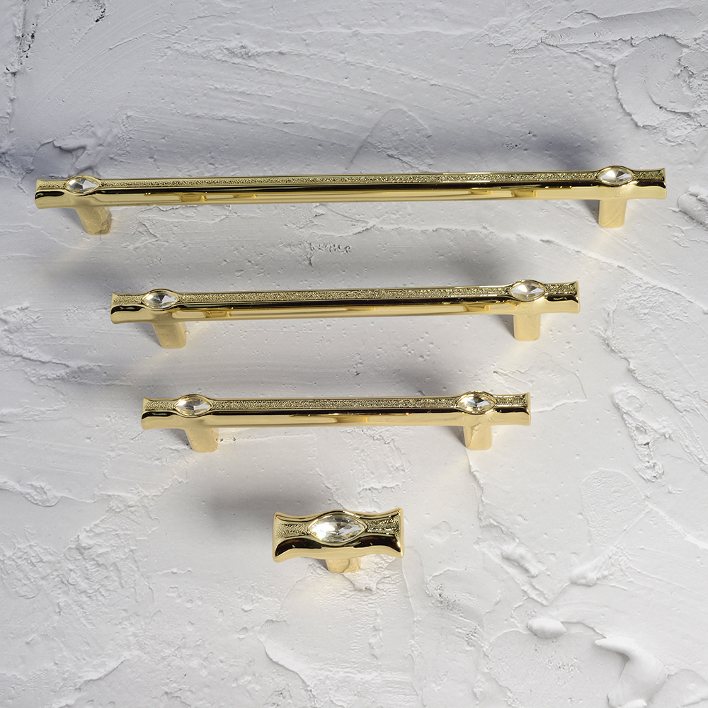 BAOCHUN Ashley Furniture Hardware Antique 96Mm Gold Drawer Pull And Knobs Handle