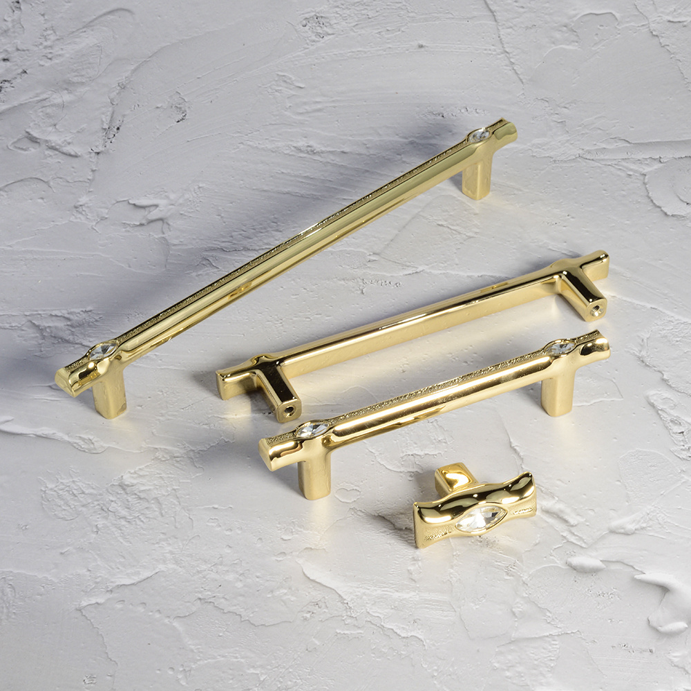 BAOCHUN Ashley Furniture Hardware Antique 96Mm Gold Drawer Pull And Knobs Handle