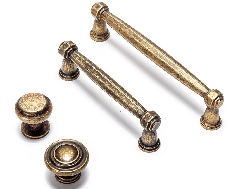 BAOCHUN Zinc Alloy Kitchen Furniture Door Antique Cabinet Drawer Bronze Wardrobe Pull Cabinet Handles