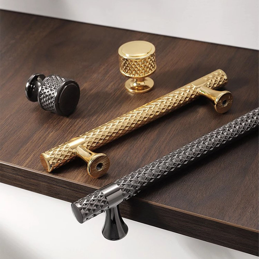 BAOCHUN  bedroom furniture brass wardrobe brushed handles band cabinet handle design leather knobs for furniture