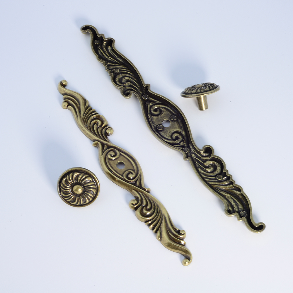 guangzhou Hot Sale High Quality Kawajun door plate handle ,gold cabinet pulls hardware 8,door knob flower